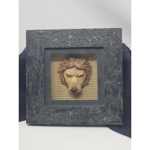 Four African Tribal Jungle Zebra Lion Cheetah Giraffe 3D Box Wall Decor Pictures - Picture 3 of 10